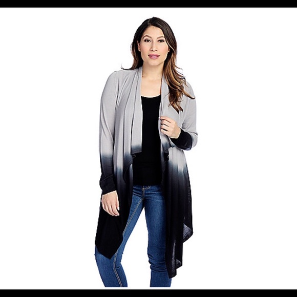 oso casuals Sweaters - oSo Casuals Dip-Dye Cardigan Large